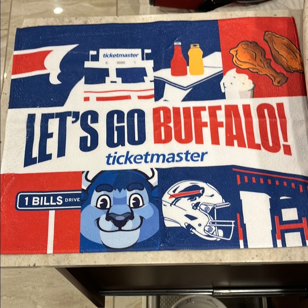 Let's Go Buffalo Hand Towel